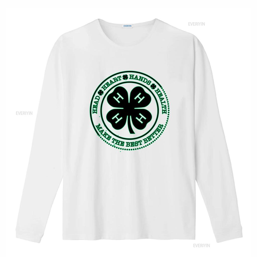 4 H Life T Shirt Mom Dad Lucky Goat St Patricks Day Cow 4H Uncle Handmade  Vintage Washed Stylish Casual Soft Designer Clothes