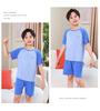 Modal Summer Pajamas: Ice Silk Short-Sleeve Set for Boys and Girls 