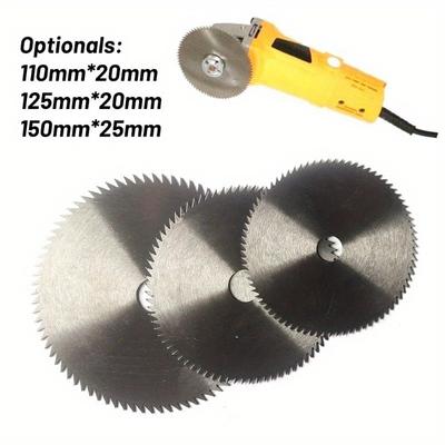 1pc 110/125/150mm Saw Blades Wood Plastic Metal Cutting Disc Woodworking Circular Blade For Angle Grinder Power Rotary Tools