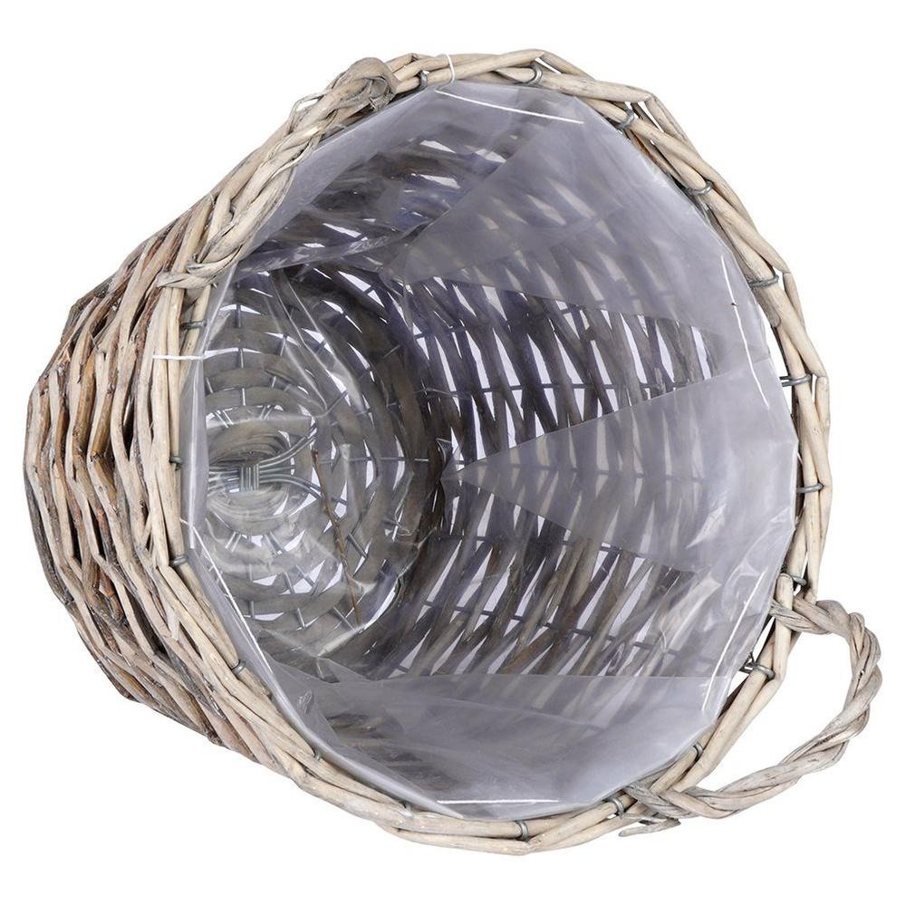 Wicker flowerpot cover 22x22 cm