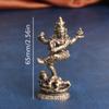 Vintage Brass Four Armed Buddha Statue Home Decoration Bronze Carving Crafts for Statue of God Antique Home Decor Items Gift