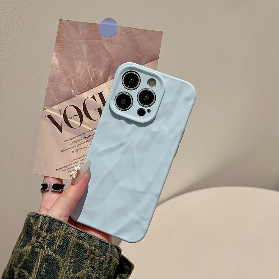 3D texturovaný vrásčitý design v barvě dopaminu a cukrovinek, odolný proti nárazům a ochrannému krytu pro iPhone 16 15 Plus 14 13 12 11 Pro Max XR 7 8 SE3