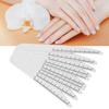 10pcs Nail Buffering File Professional Home Salon Washable Reusable Double Sided Nail File with Scale