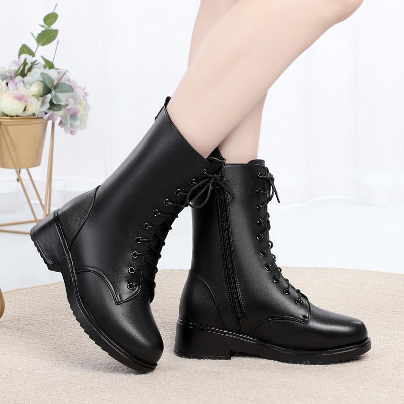 Fashion AIYUQI Women's Winter Shoes Genuine Leather Boots Women Large size 41 42 43 Casual Ankle Boots Non-slip Women Snow Boots