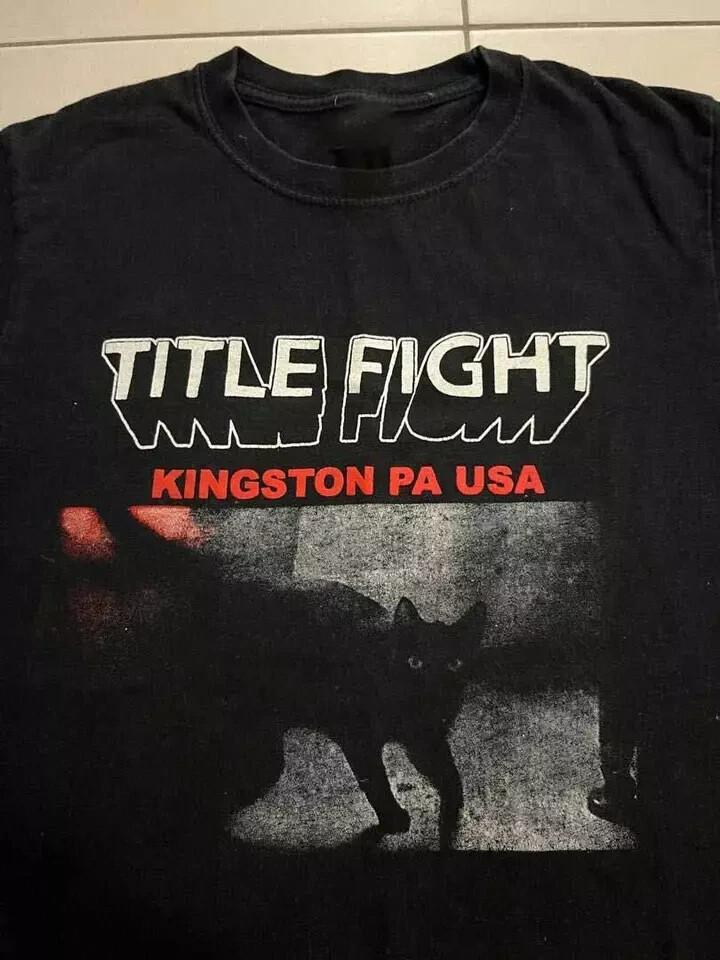 TITLE FIGHT Kingston PA USA T-Shirt Tops Tees Men's Women's Black Unisex Cotton All Size S-4XL