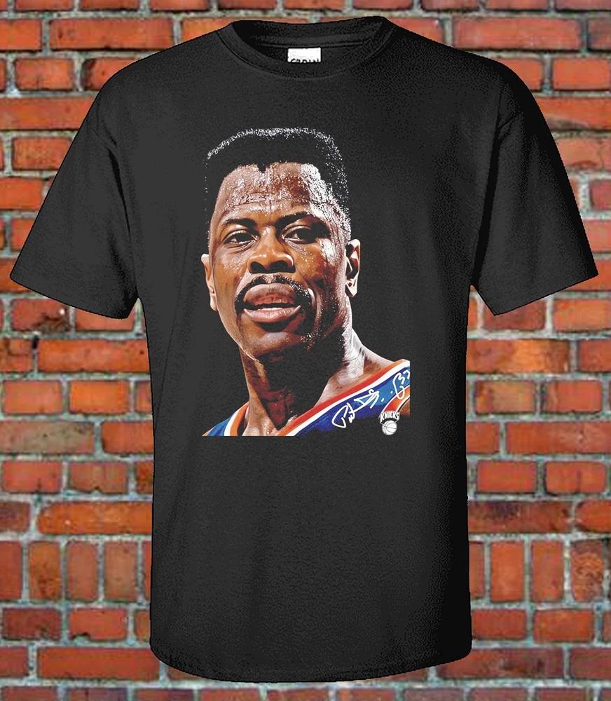 Retro NYC Basketball Legend Graphic Tee Big Face Vintage 90s Sports Style Pat E S