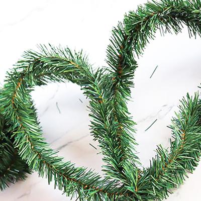 5M Artificial Green Pine Garland Xmas Tree Rattan Banner Hanging Ornaments Christmas Wreath New Year Party Home DIY Decorations