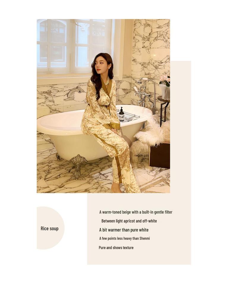 Silk Luxe Early Winter Velvet Women's Floral Pajamas