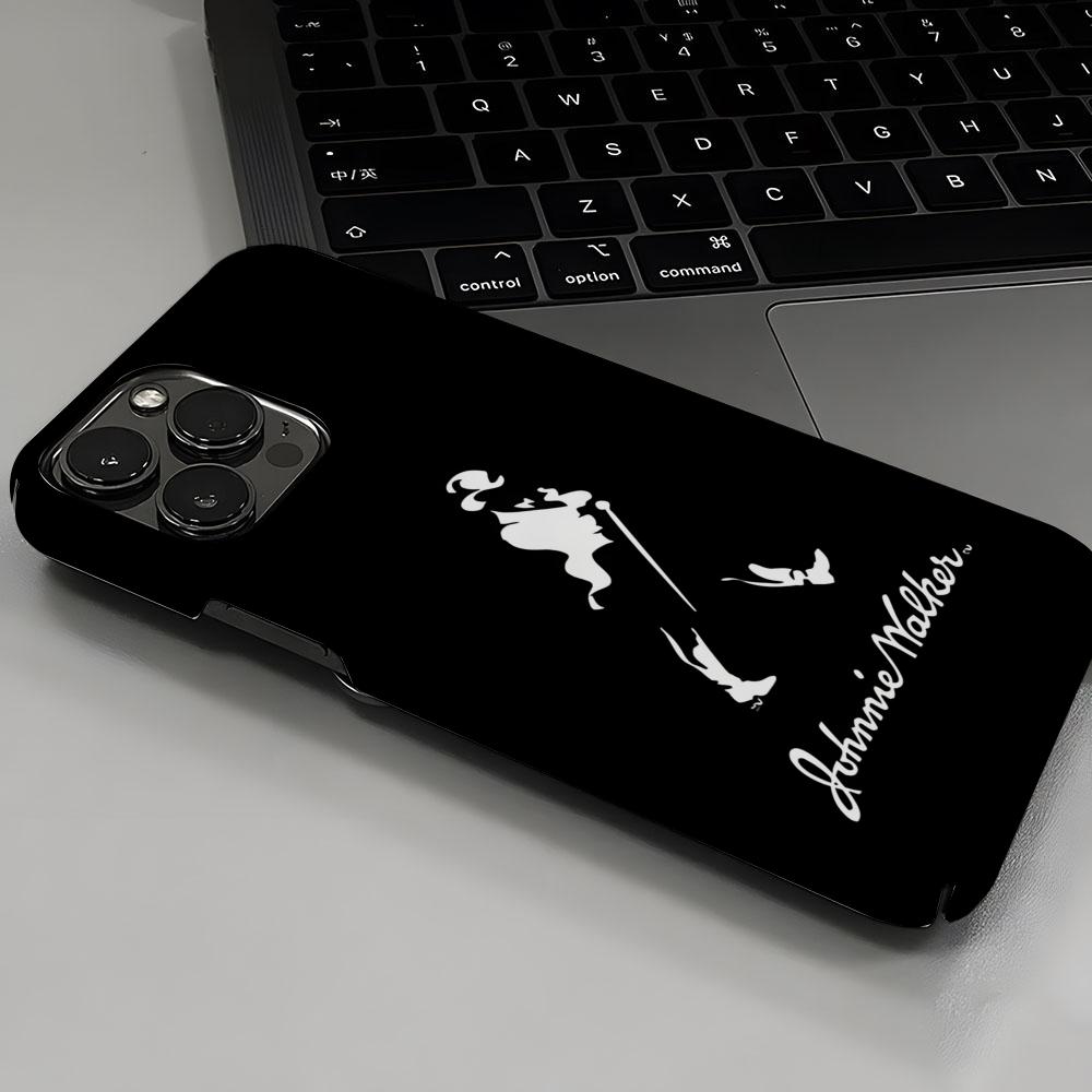 Etui na telefon z logo Johnnie Walker Luksusowe Dla IPhone 16 15 14 13 12 11 Plus Pro Max Mini Błyszczące HD Twarda Folia Powłoka