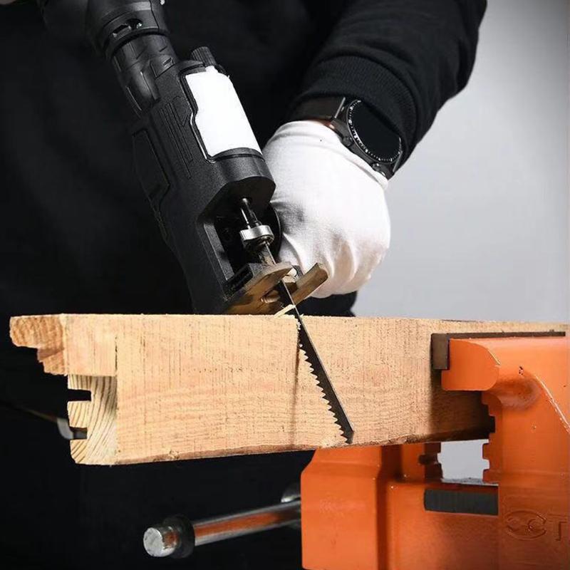 Household Modified Conversion for Head Repair Tool Electric Saber Saw Reciprocating Saw Blue Woodworking Cutting