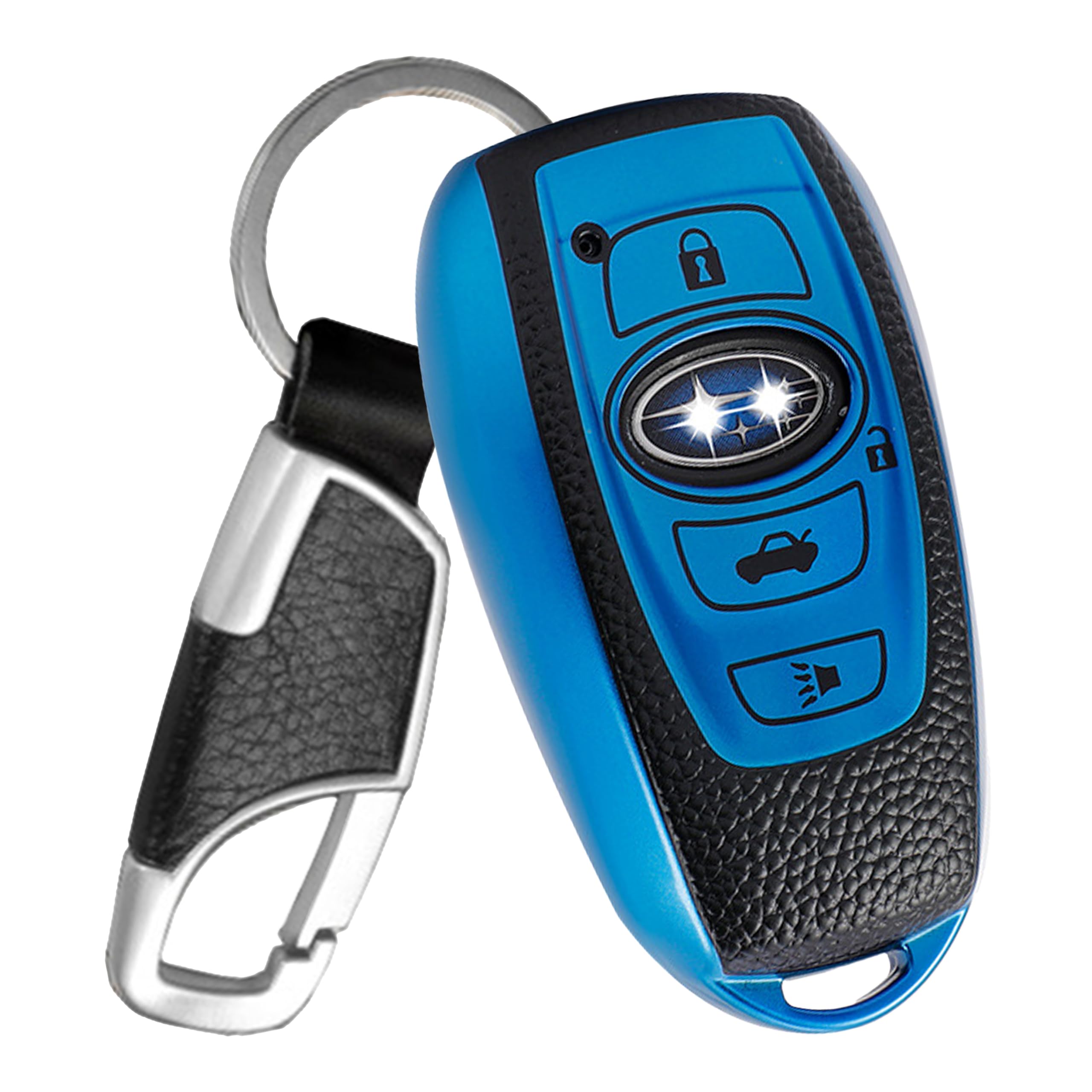 

SUBARU Key Cover for Subaru Leather TPU Smart Key Case 360 Degree Protection Compatible