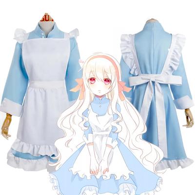Lolita služebná uniforma Lolita šaty Kozakura kostýmy Paruka oblečení Anime Kagero Project Sakura Jasmín Cosplay Halloweenské párty šaty pro ženy
