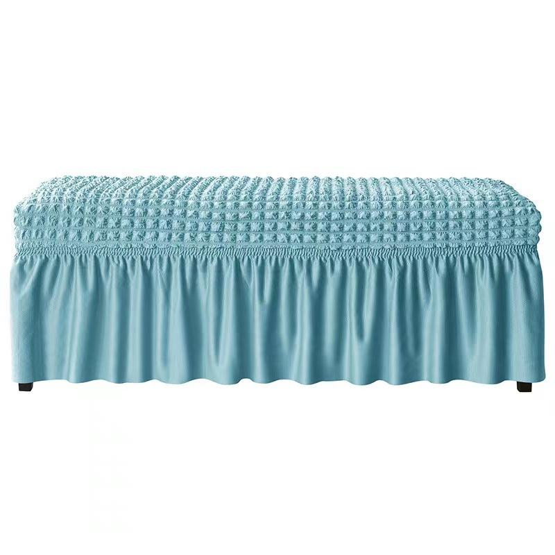 Simple Thickened Chair Cover Bubble Lattice Footrest Cover Cover Rectangle Elastic Skirt Cover