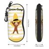 Lovely Curious George African monkey Anime Glasses Case Waterproof Box  Sunglasses Storage Box Anti-Pressure Glasses Box