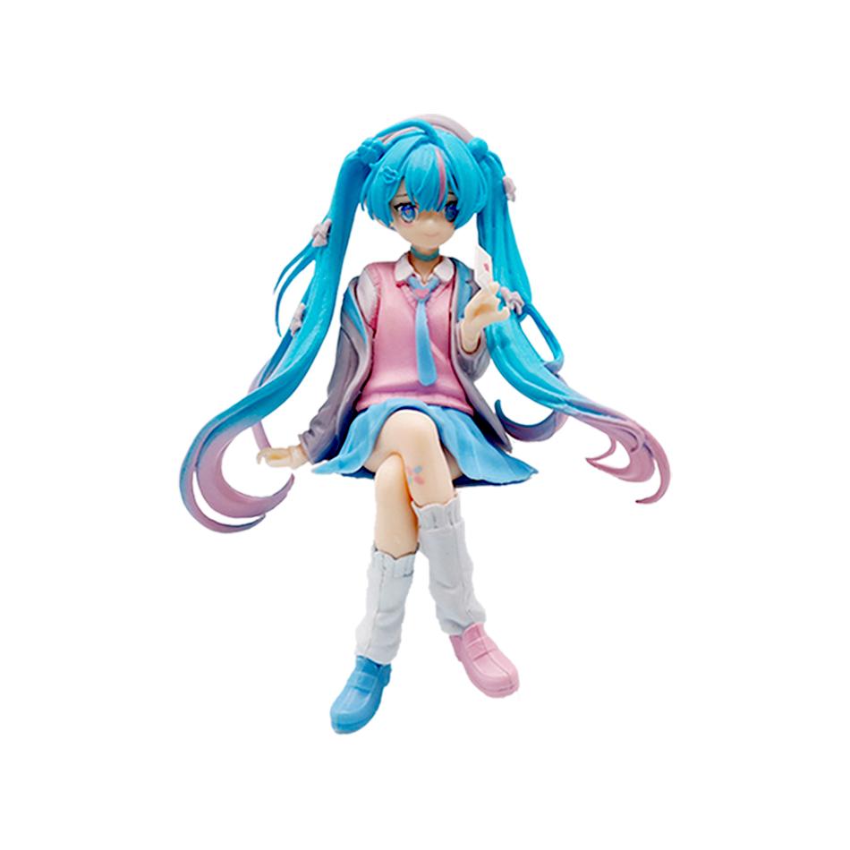 NEW  Hatsune Miku Figure Love Suit Jacket Instant Noodle Pressing Hatsune Miku Figure Decoration Model Kids' Gifts