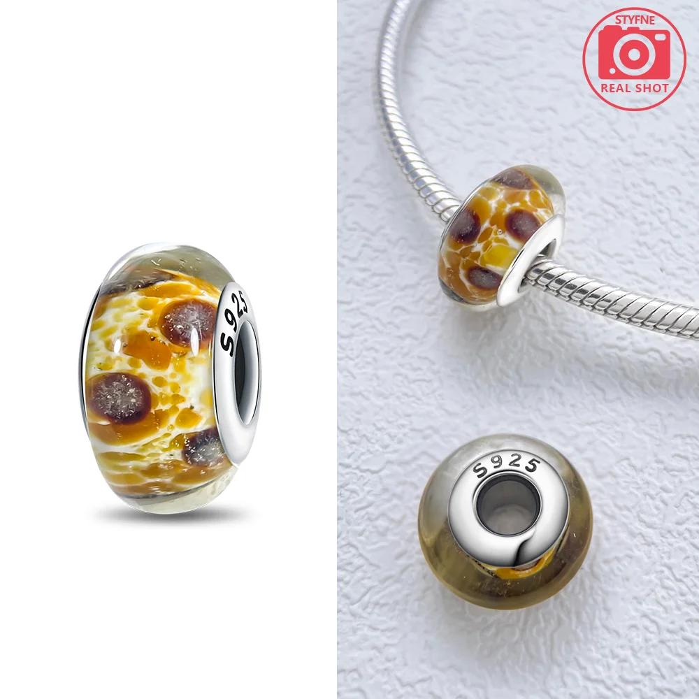 Authentic copper Bracelets Women Diy Gift Murano Jewellery Accessories Charm Bead Charms Bead Charms Flower Blue Star Shape Green Turtle Glass Bead Ch