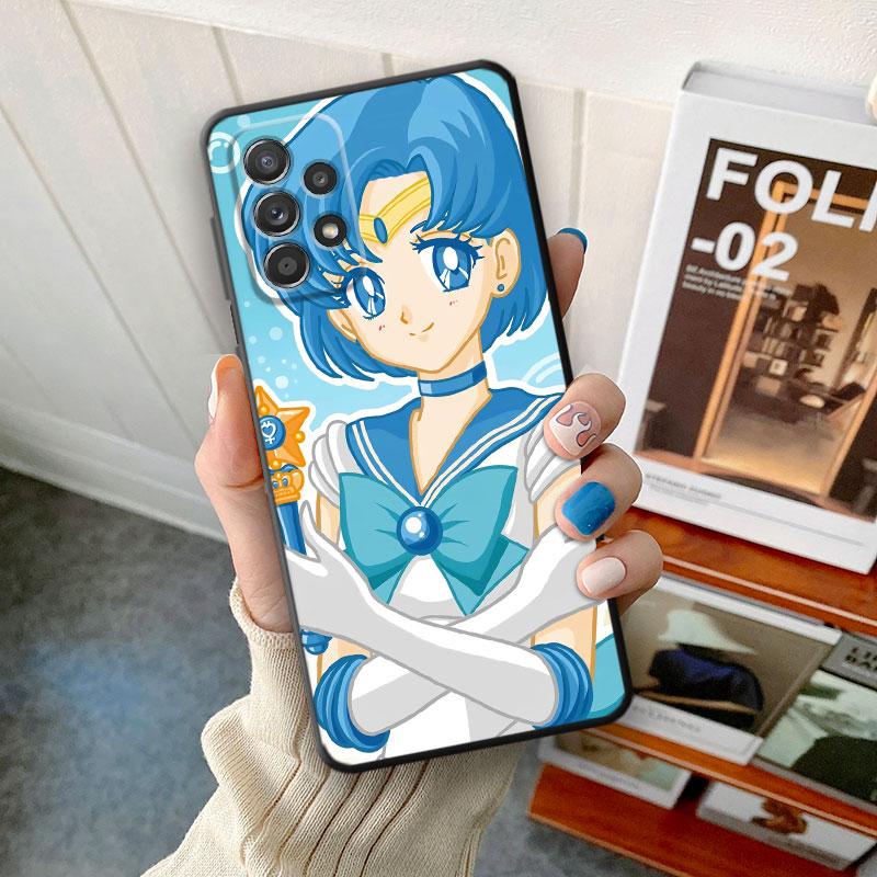 TPU Soft Case for Samsung Galaxy A30 A70 A71 A50 A51 A01 A40 A20e A20s A10 A20 A04 A03 Armor Cover Lovely Sailors-WarriorGirl