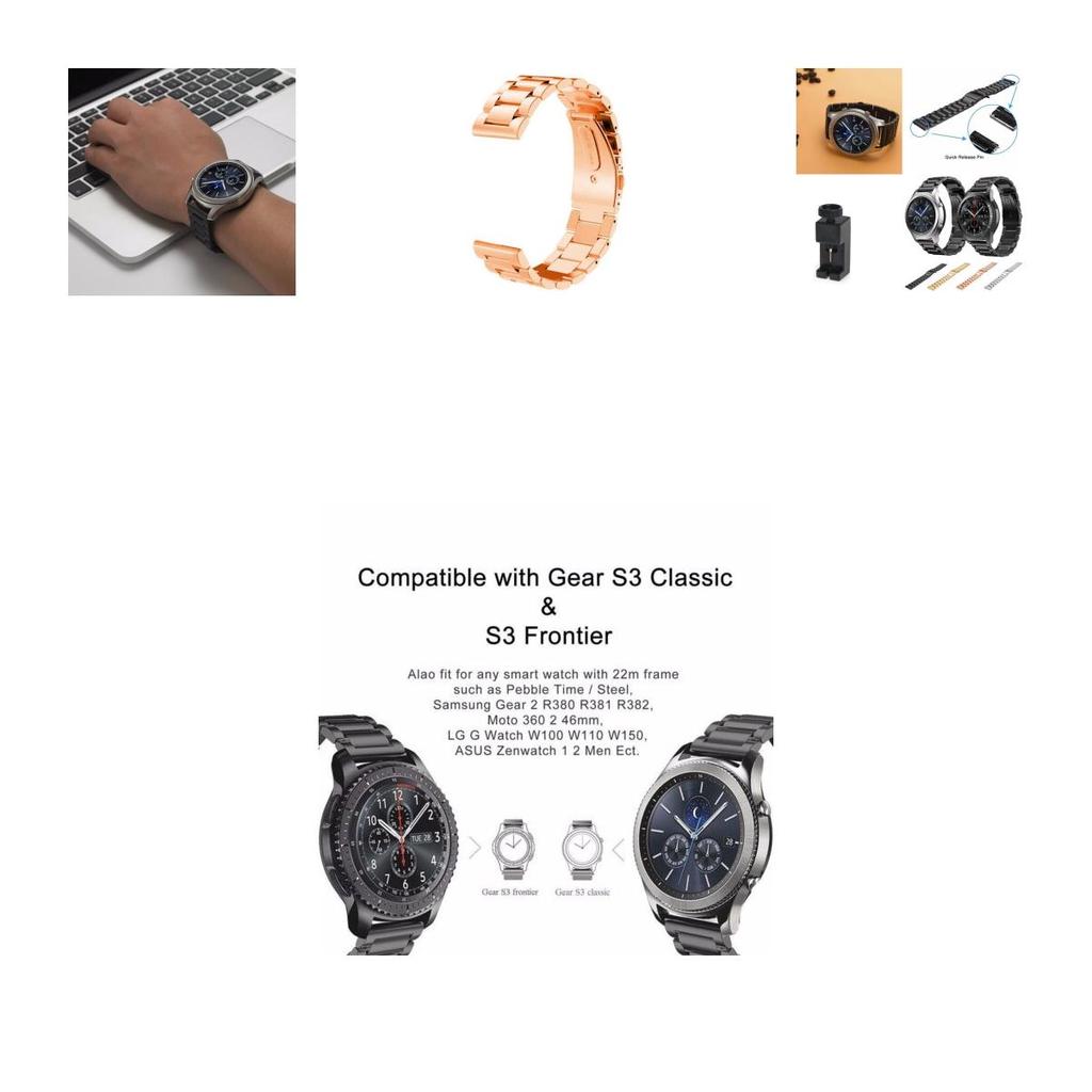 Luxurious Stainless Steel Mesh Watch Band For Samsung Galaxy Gear S3 Frontier/classic