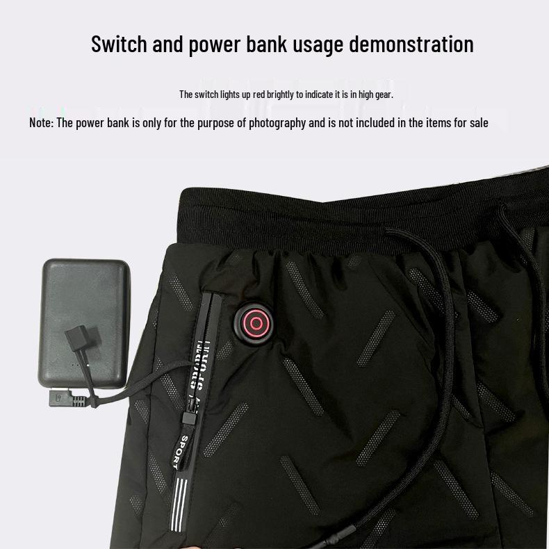 Ten Zone USB Heated Men's Winter Pants with Lambswool