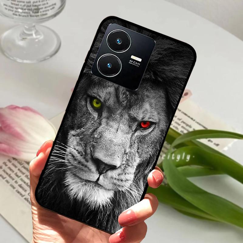 Pro Vivo Y22S 2022 Pouzdro Nárazuvzdorné Měkké TPU Silikonové Kryt Telefonu Pro Vivo Y22 Y 22 V2207 Y22S V2206 Funda Capa Kreslený Vivoy22