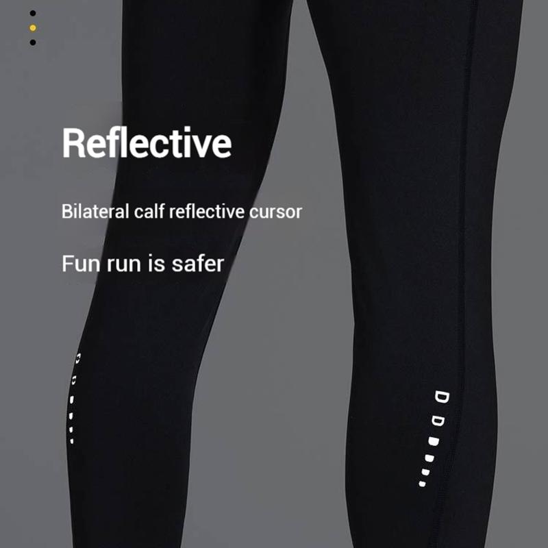 Pánské rychleschnoucí kompresní vysoce elastické maratonské běžecké cyklistické fitness legíny devítky