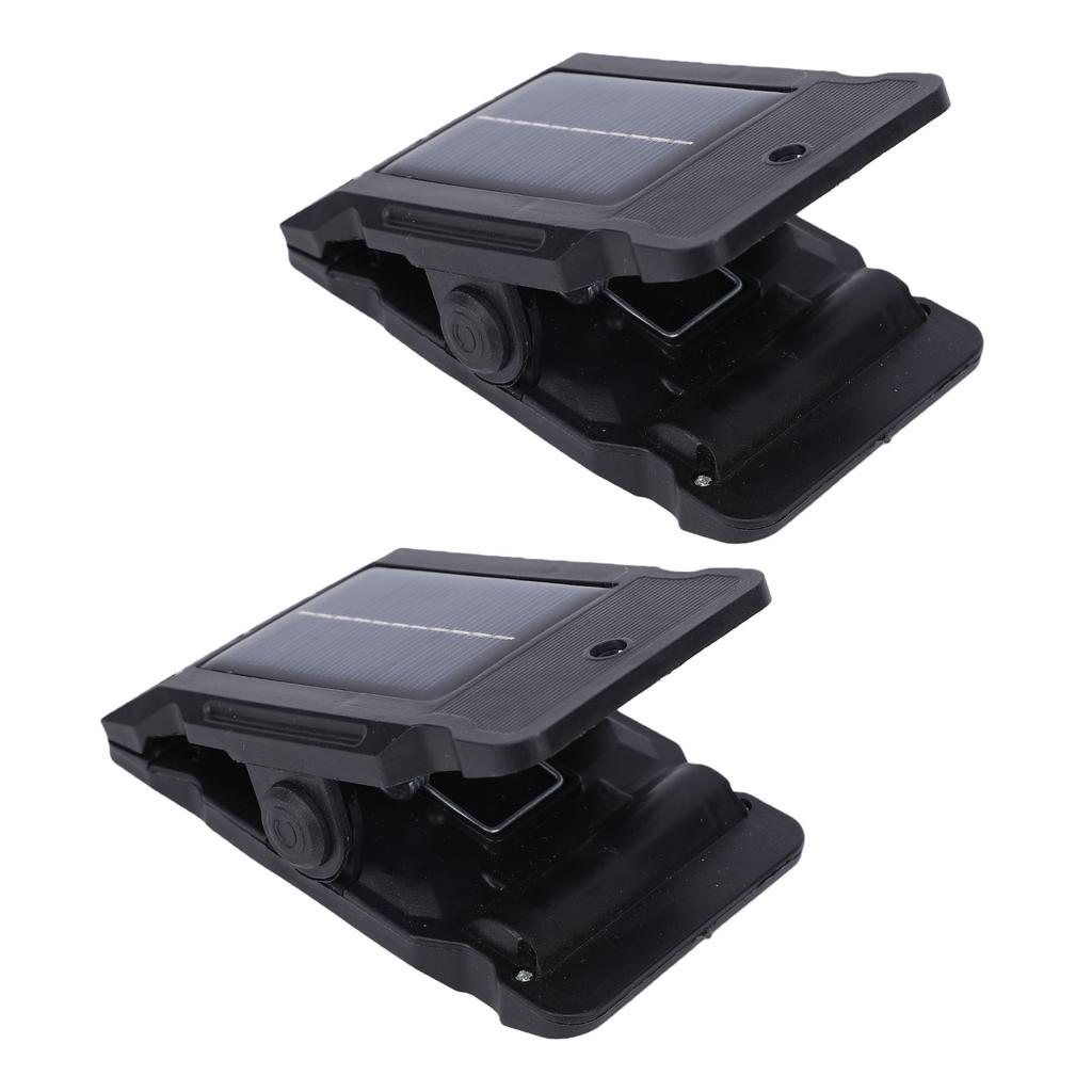 2pcs Solar Clip Light Motion Sensor 3 Lighting Modes Water Proof Clip On LED Solar Light for Garden