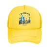 Medellin Kolumbien Skyline Reisebericht Netz Baseballkappe Für Damen Unisex FeUnisex Strand Dad Hat Hip Hop
