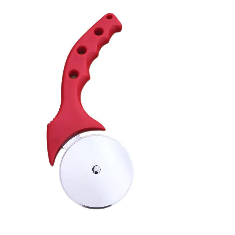 Pizza and Dough Cutter - Single Wheel Roller Knife for Pies and Baking