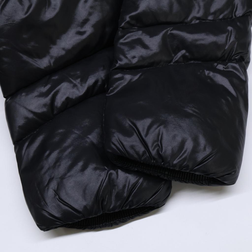 MONCLER FULMAR fur-lined down hoodie coat O blackUsed