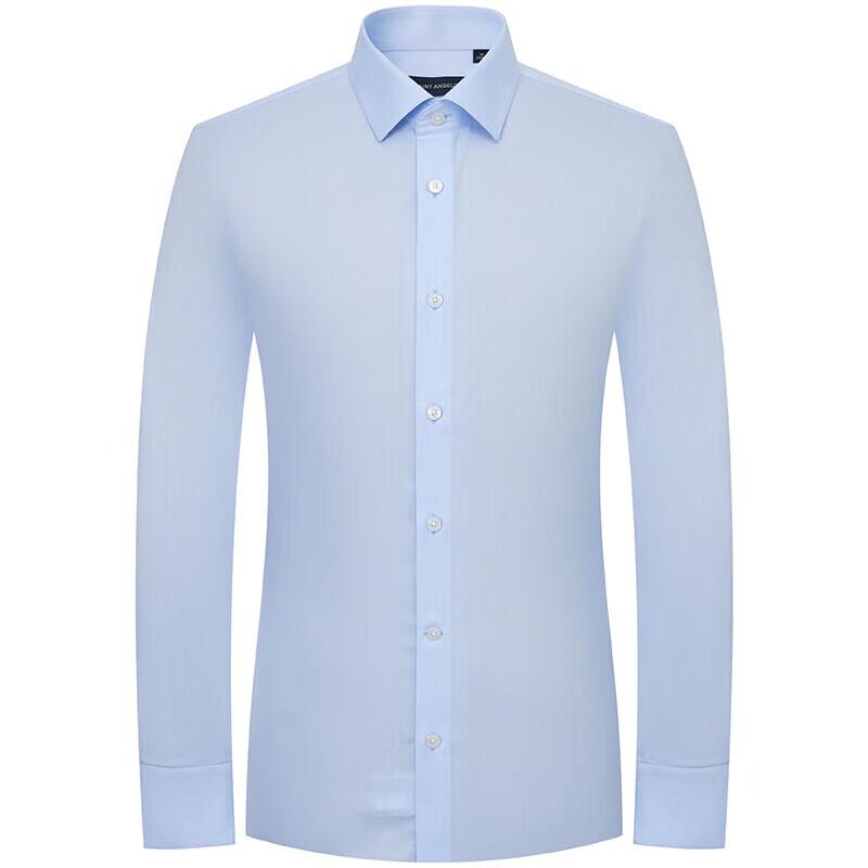 Chemise Business à Manches Longues Anti-froissage pour Homme Baoxiniao
