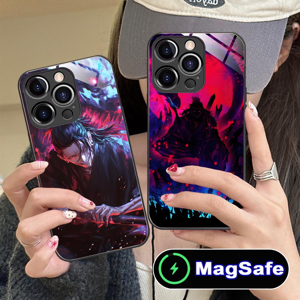 Jujutsu Kaisen Geto Suguru Phone Case for iPhone 17 16 15 14 13 12 11 Air Pro Max Plus Mini MagSafe Glass Colorful Cover Luxury