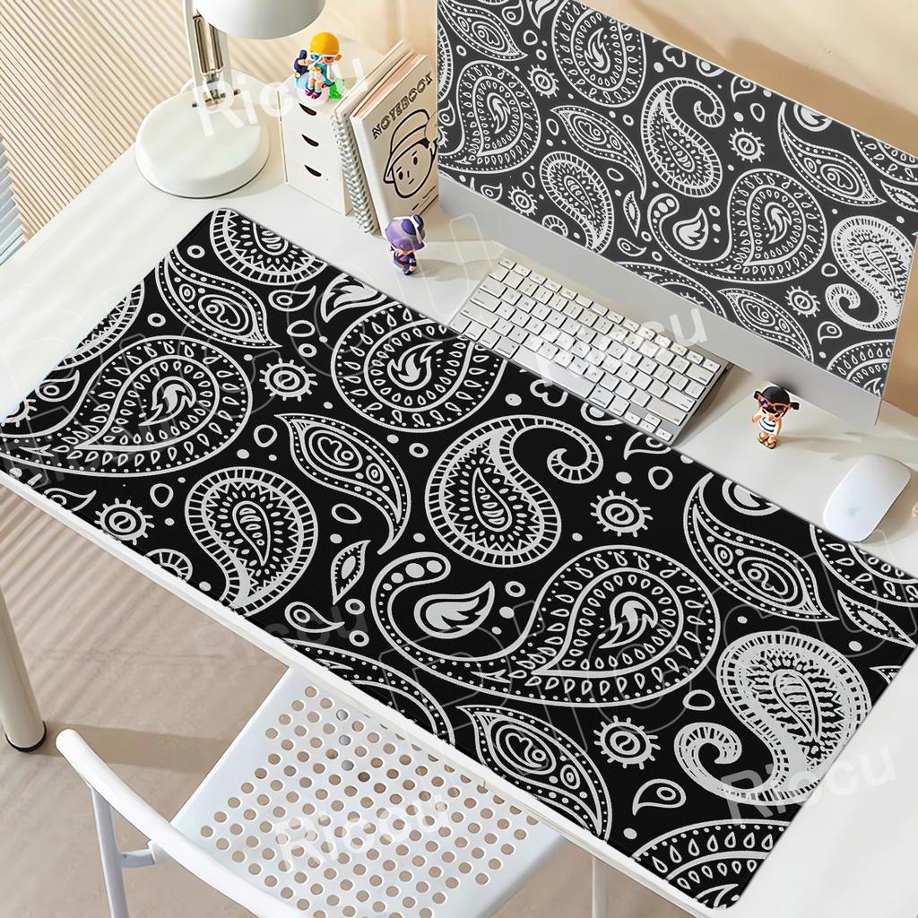 HD Printing PC Accessories Paisley Trend Art XMM Mouse Pad Gaming Rug XXL Computer NonSlip Carpet Natural Rubber Desk Mat