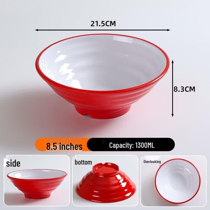 Melamine Two-Tone Noodle Bowl