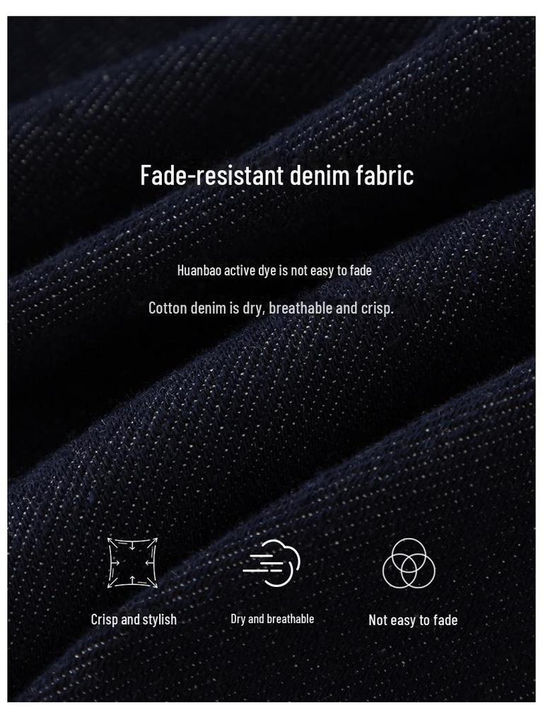 Xinge 2024 Women's Dark Blue Short Denim Jacket - New Autumn Style, Versatile and Tailored for Small Sizes