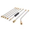 High Pressure Power Washer Extension Wand Set 4000PSI Gutter Cleaning Tool with 5 Nozzle Tips for Car