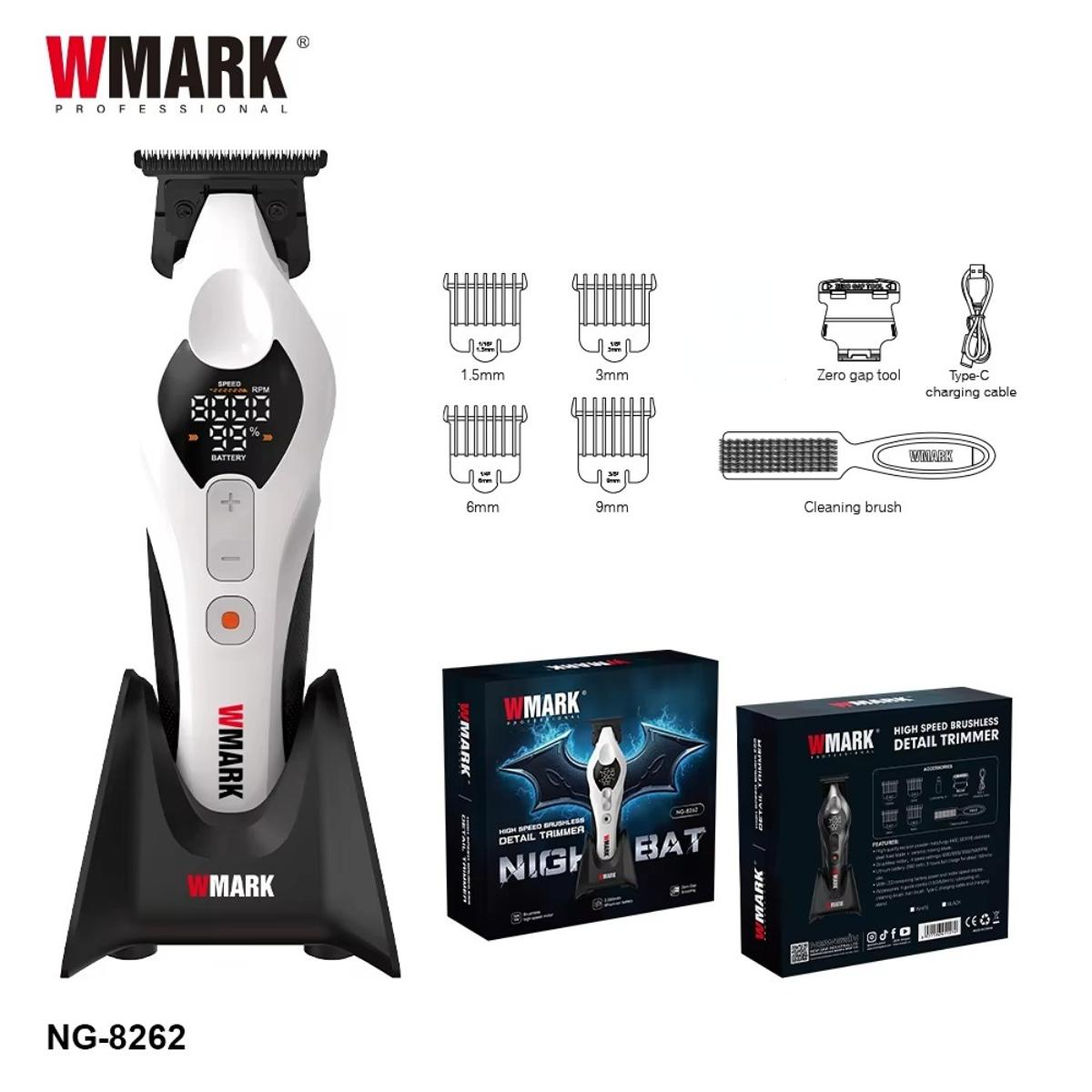 WMARK Hair Trimmer Professional Hair Clippers Rechargeable Hair Cutting Machine High Speed BLDC Trimmer for Men NG-8062 NG-8262
