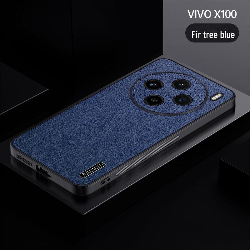 Lens-All-Inclusive x100Pro Case for Vivo X90/X80/X70/X6: Dustproof Net Bark Grain Cover