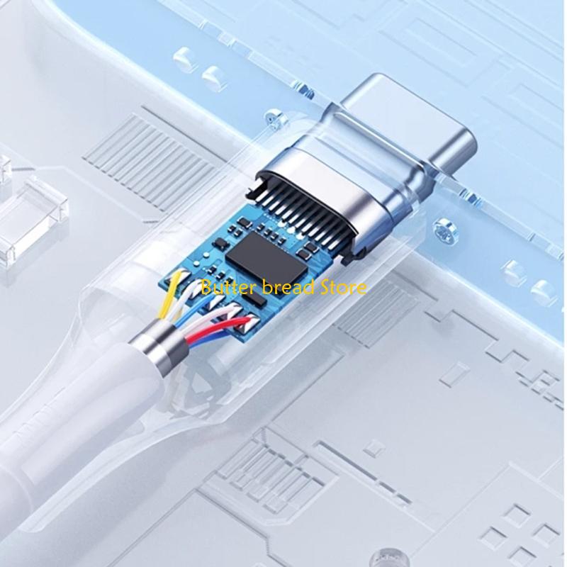 W89C 5 Way USB C Charging Cable 1 in 5 Out Multiports Cord USB to 5 Type C Cord