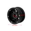 Mxfans 4-Pack Plastic and Aluminum Alloy RC Rock Crawler Wheel Rims for RC 1:10 Rock Crawlers, 8 Holes, Durable (Black)