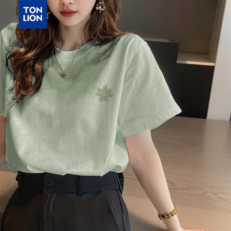 TonLion Women s Short-Sleeve Round Neck T-shirt XL