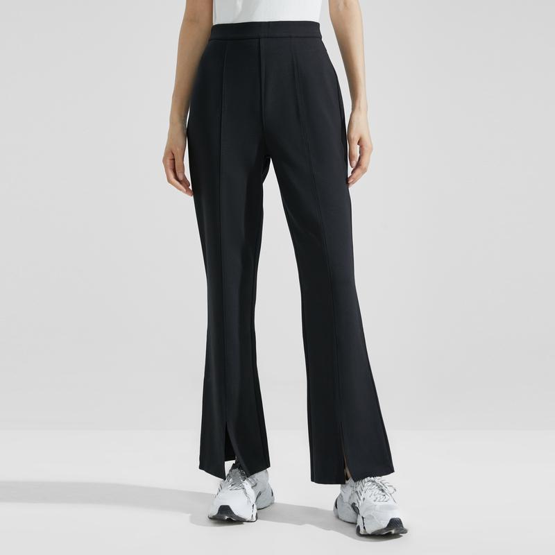 Calvin Klein Fashion Slit Flared Pants Women Bottoms Space-Black J221918