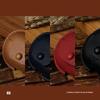 Rose Ceramics Leather Bluetooth Headset Protective Case - Water-Resistant Glaze Finish