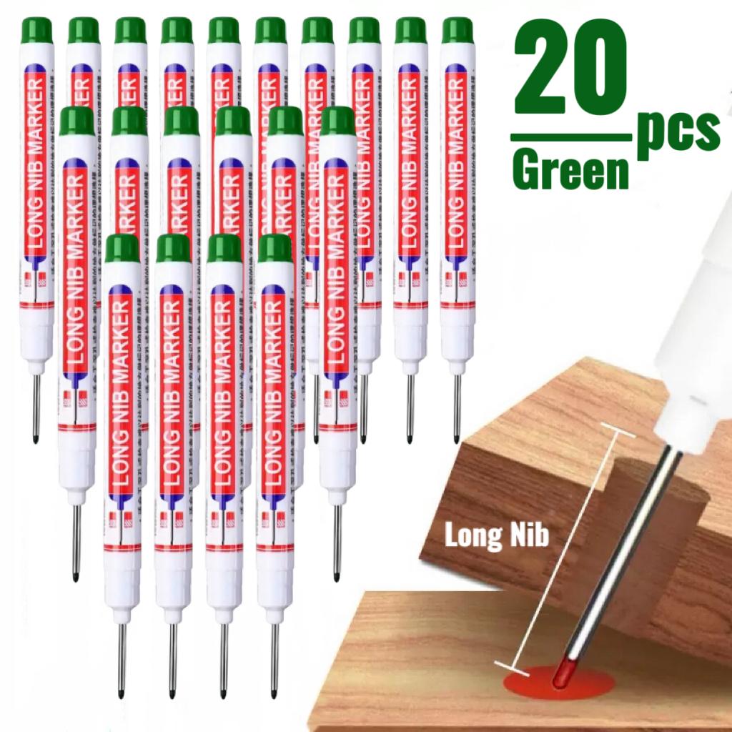 Permanentmarker mit langer Spitze, Präzisionsmarkierer, Ideal für Heimwerkerprojekte, Professionelle Anwendung, Wasserdicht, Schnelltrocknend