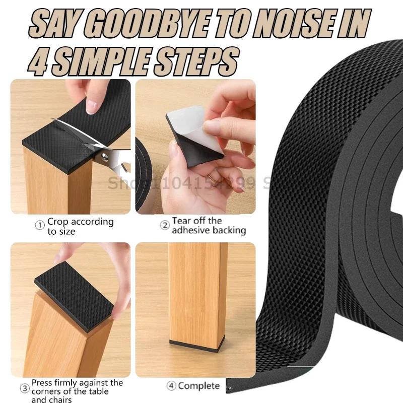 Anti-slip Table Chair Foot Protection Pad DIY Non-Slip Pad Foot Cover Furniture Stop Slide Protectors Pads Self Adhesive Gripper