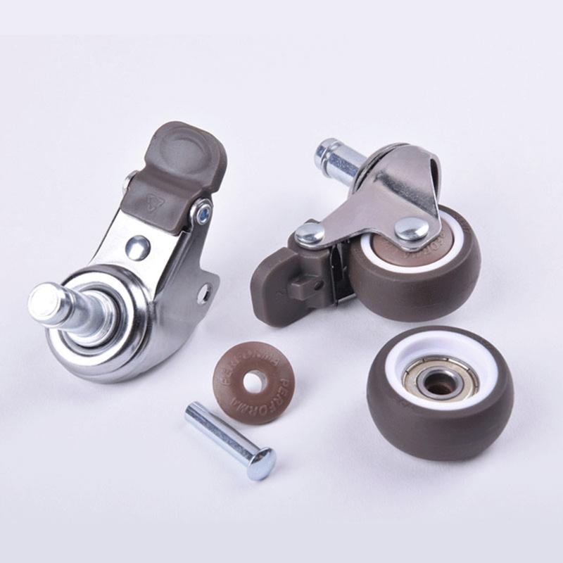 Universal Rubber Swivel Castor Widely Used for Office Floors Wood Hardwood Parquet Used for Furniture Easy To Clean