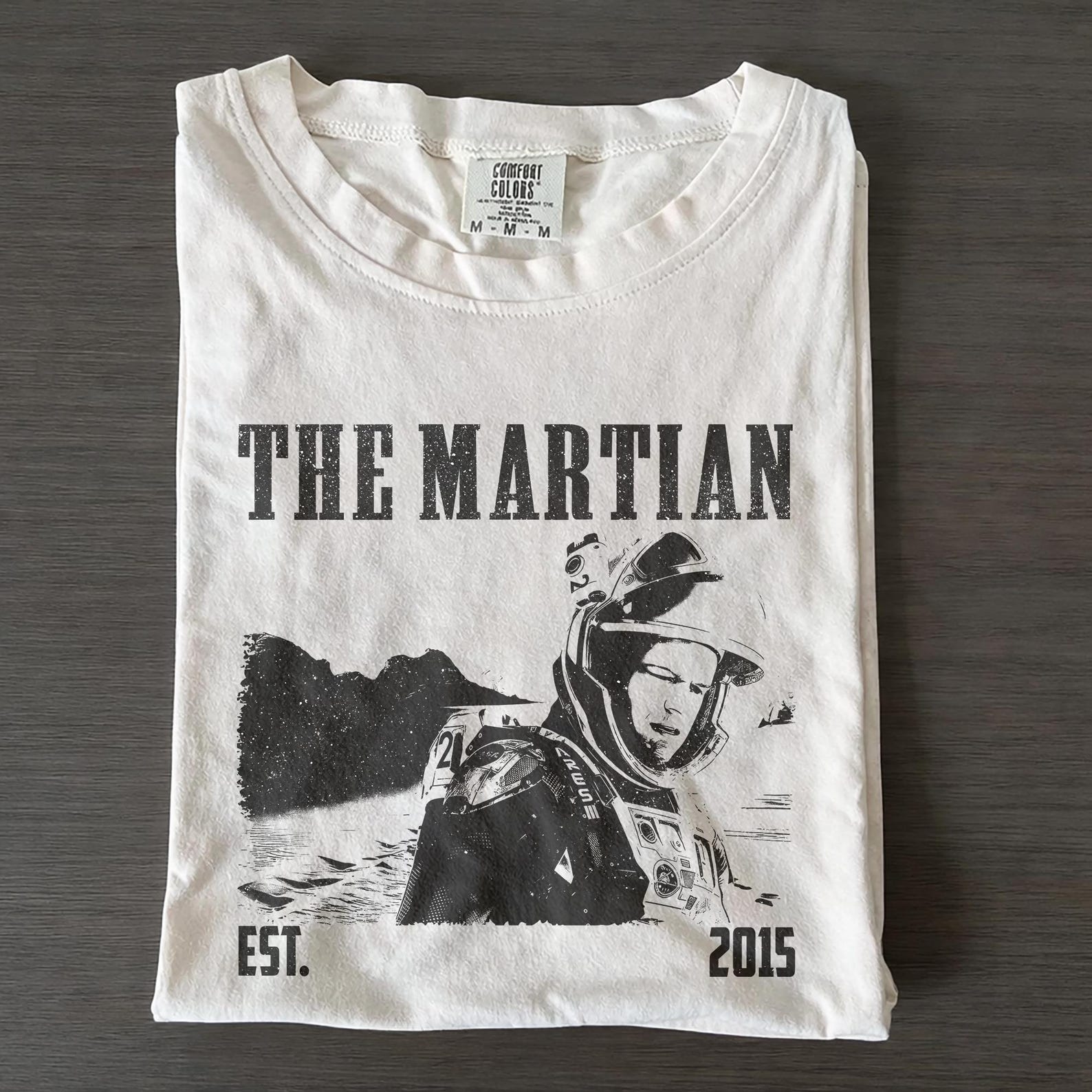 The Martian Movie Shirt, Retro Comfort Colors Sci Fi Film Tee 3XL