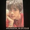 [USED] RUNSEOK_IN EP.TOUR BTS JIN Venue-exclusive Bonus Trading Card