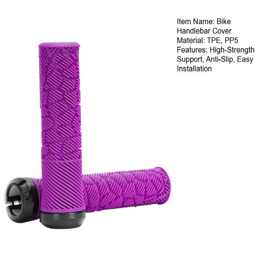 1 Pair Bicycle Handlebar Cover Soft Tough Aerodynamic Design High-Strength Anti-Slip Shock-Proof Handlebar