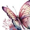Flowers Butterfly Wall Decals Mural PVC Colorful Floral Stickers Decoration for Girls