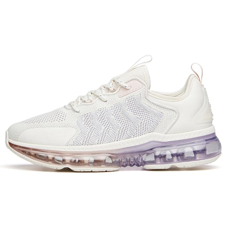 

Anta Running Collection Mesh Lightweight Cushioning Low top Running Shoes Women s White Purple 922135505-2 35.5